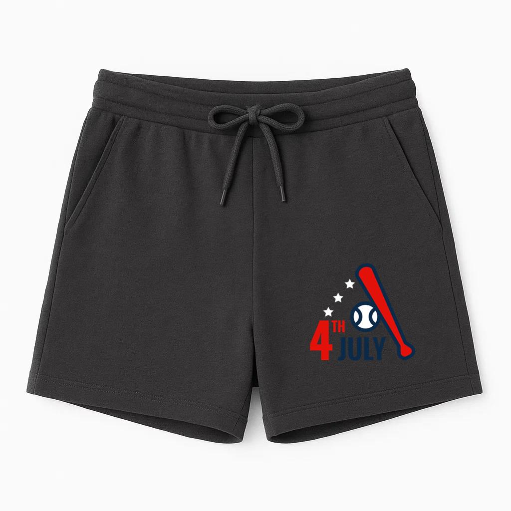 4th July Baseball Bat Icon Short