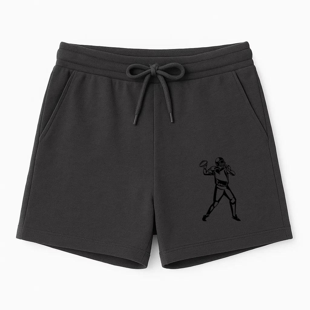 American Football Player Throw High Contrast Short