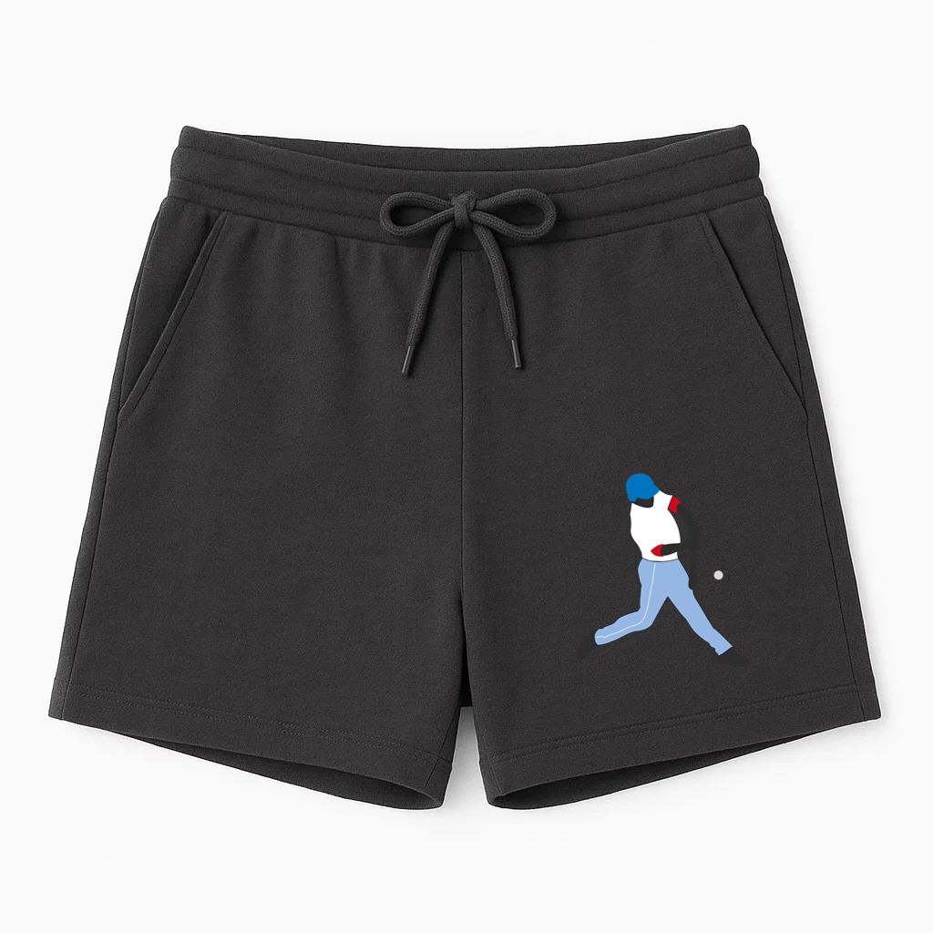 Baseball Batter Hit Silhouette Short