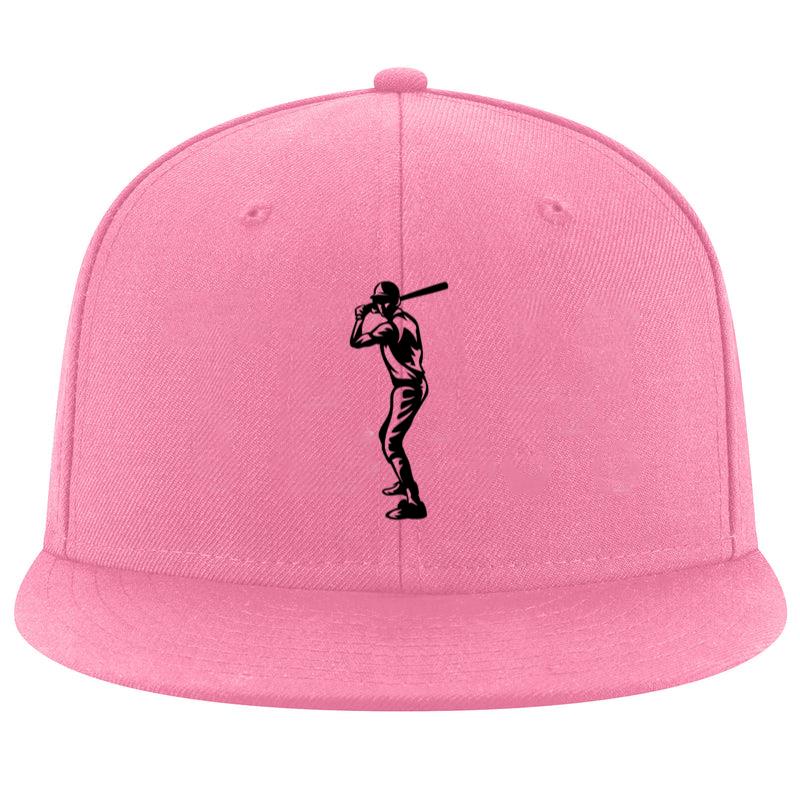 Baseball Batter Standing High Contrast Cap