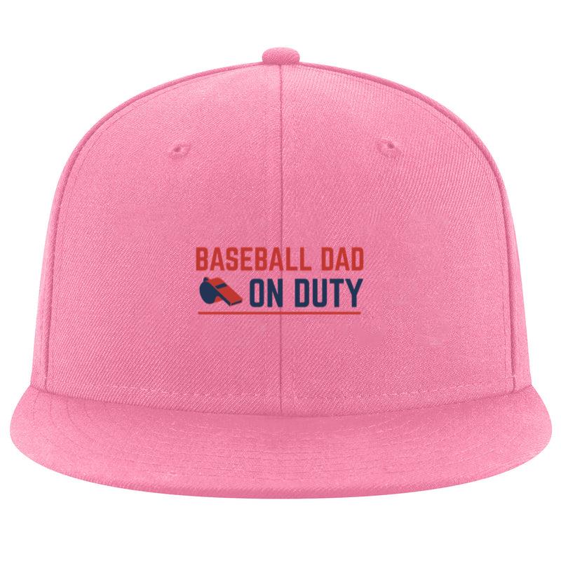 Baseball Dad On Duty Design Cap
