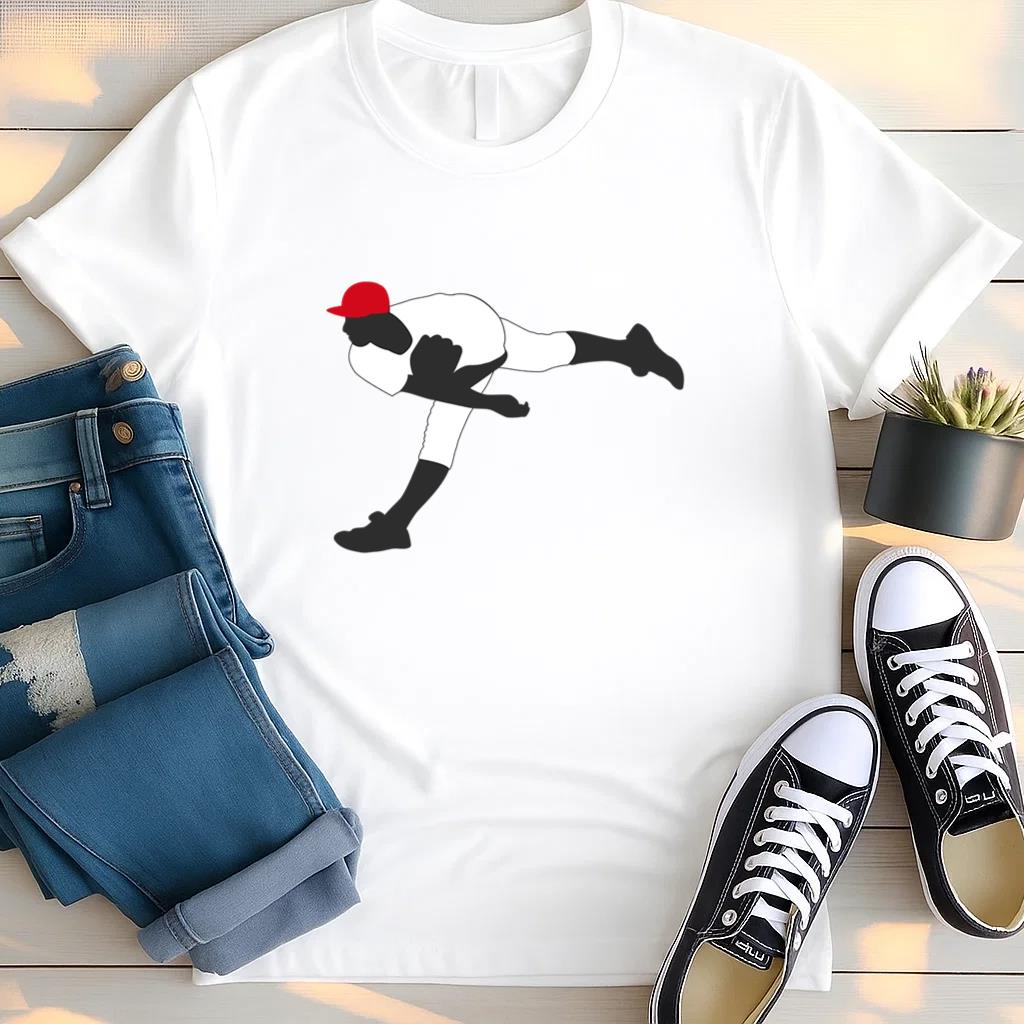 Baseball Player Pitcher Throwing T Shirt