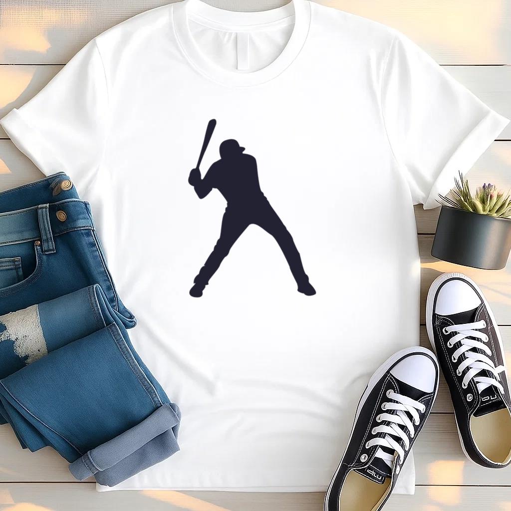 Baseball Player Silhouette T Shirt
