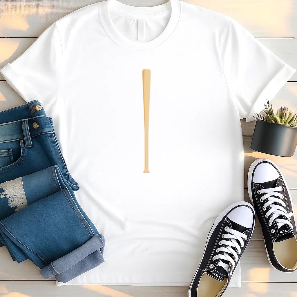 Bat Baseball Flat T Shirt