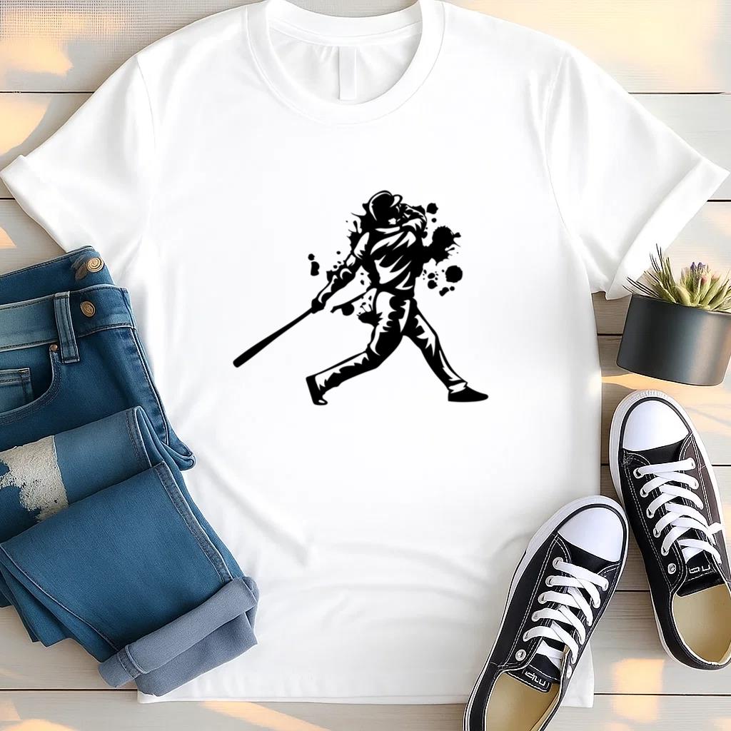 Batter Baseball Player Grunge T Shirt