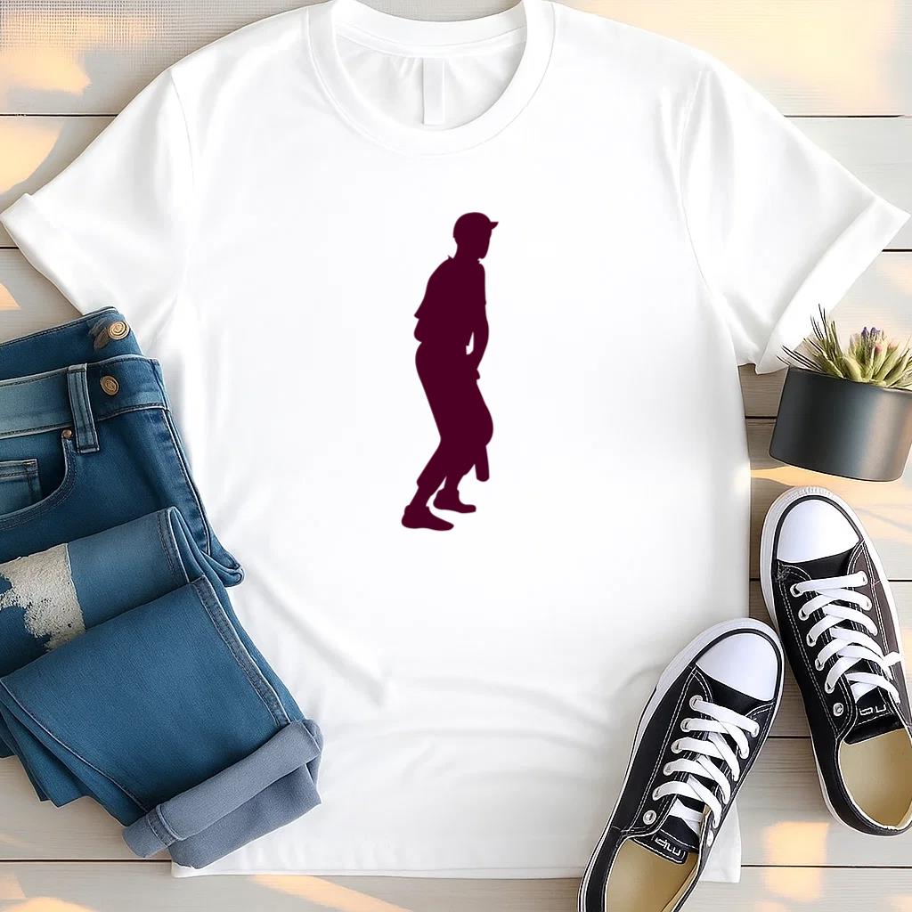 Batter Baseball Vector Silhouette T Shirt