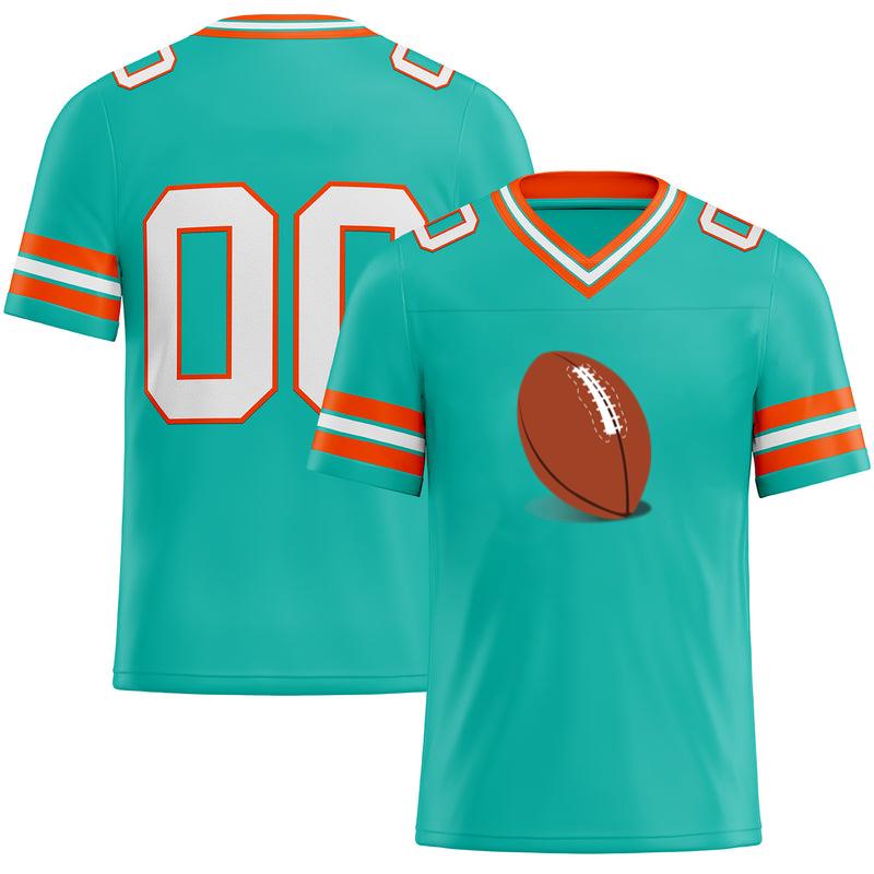 Brown Rugby Ball Football Jersey