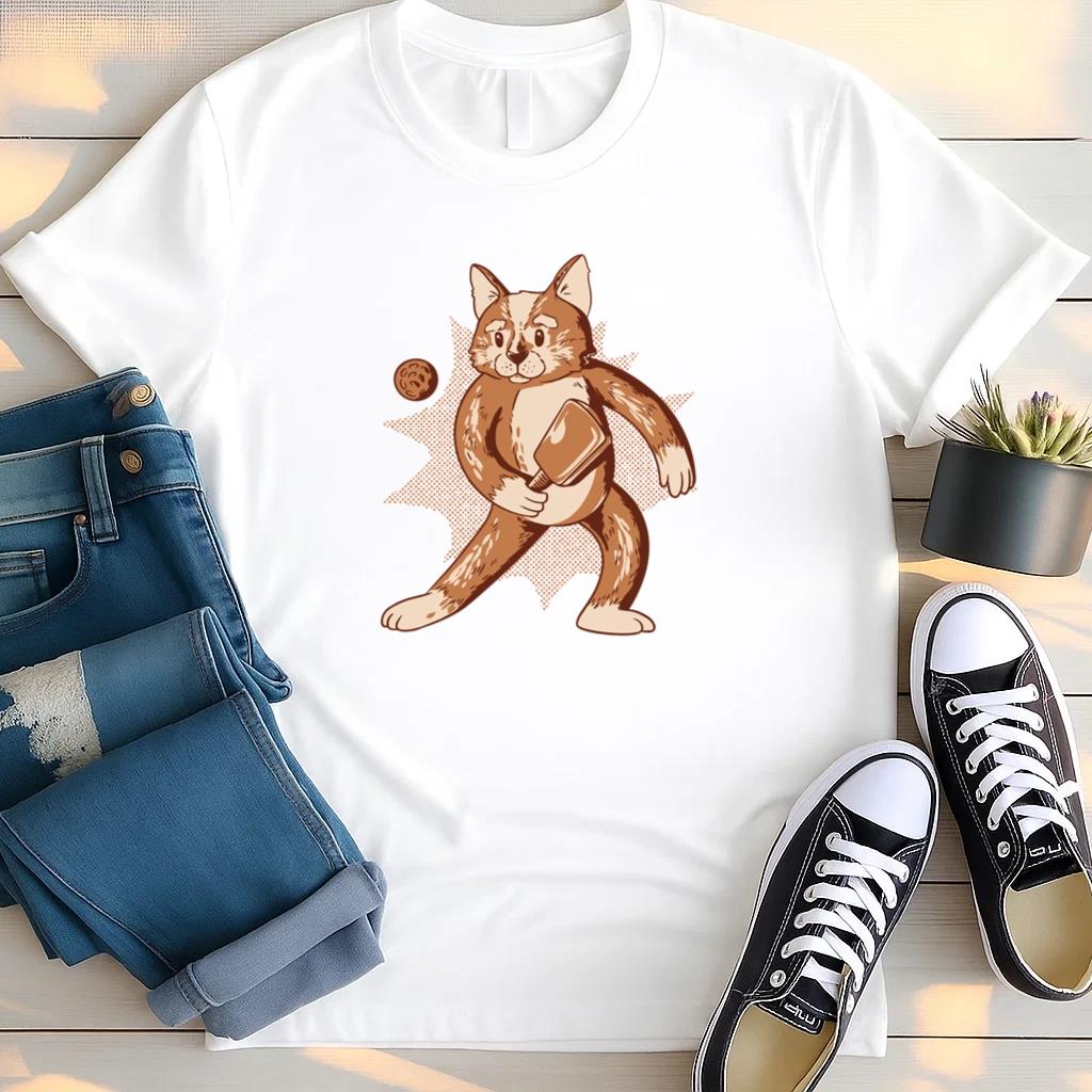 Cat Is Holding A Baseball Bat T Shirt