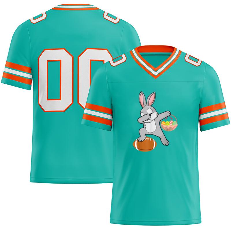 Dabbing Bunny Football Easter Day Football Jersey