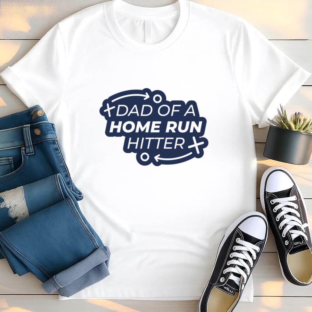 Dad Of A Home Run Hitter Design T Shirt