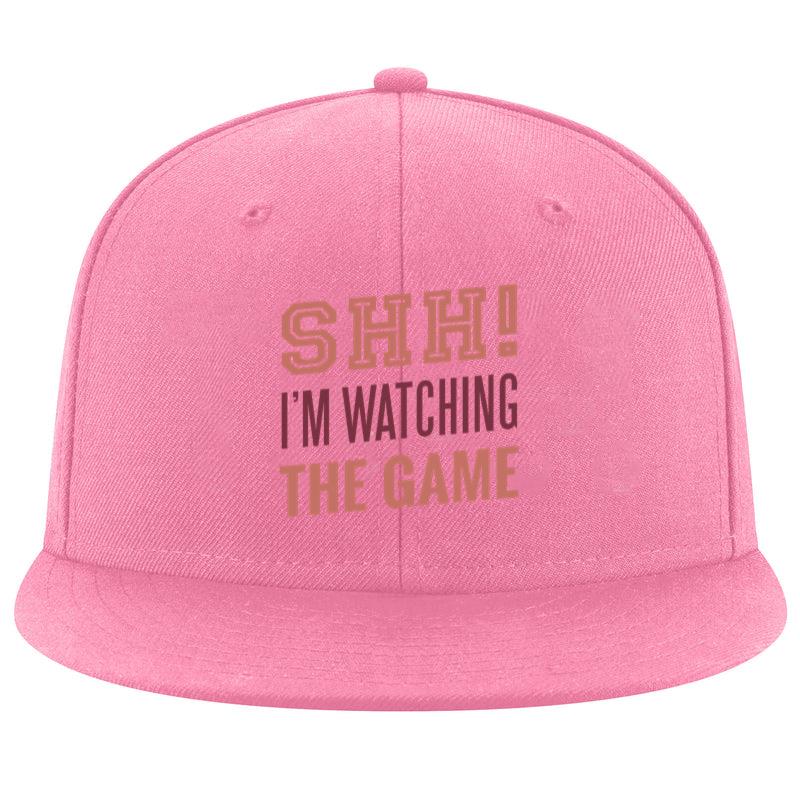 Shh Im Watching The Game Lettering Cap