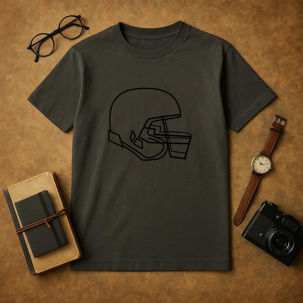 Stroke Football Helmet T-Shirt